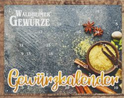 Gewürzkalender als Geschenk